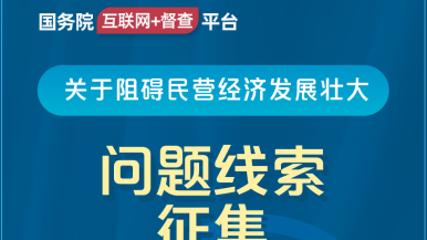 女生被操啊啊啊网站app国务院“互联网+督查”平台公开征集阻碍民营经济发展壮大问题线索